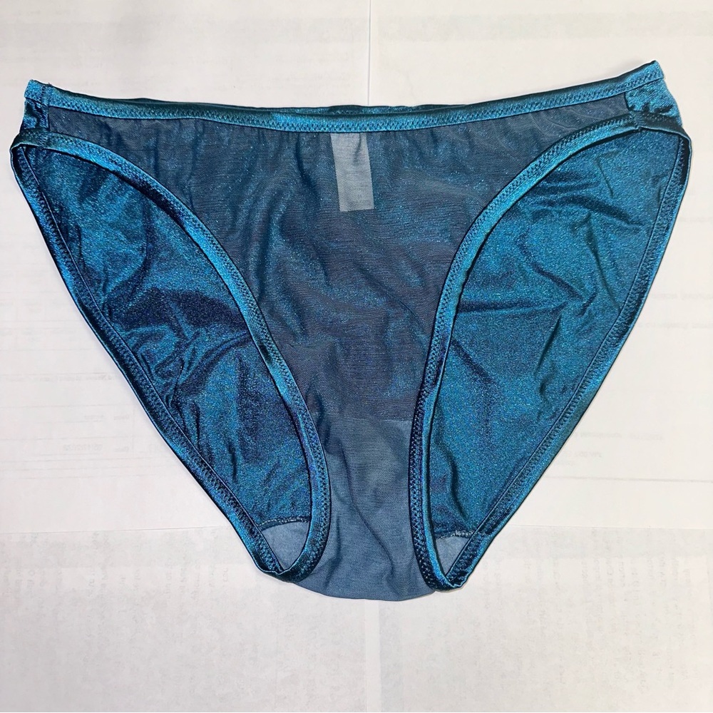 Victoria’s Secret sheer mesh satin panties size M true vintage lingerie
